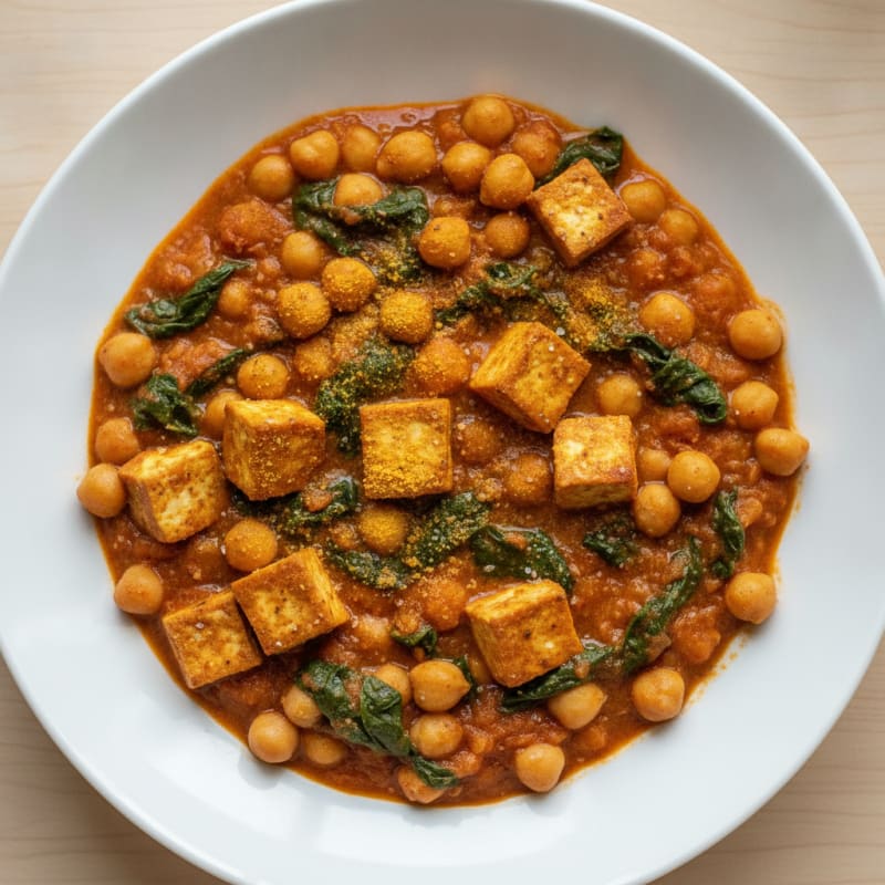 Chickpea and Spinach Curry