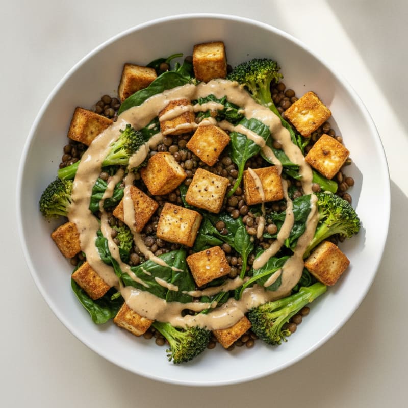 Lentil and Vegetable Protein Power Bowl