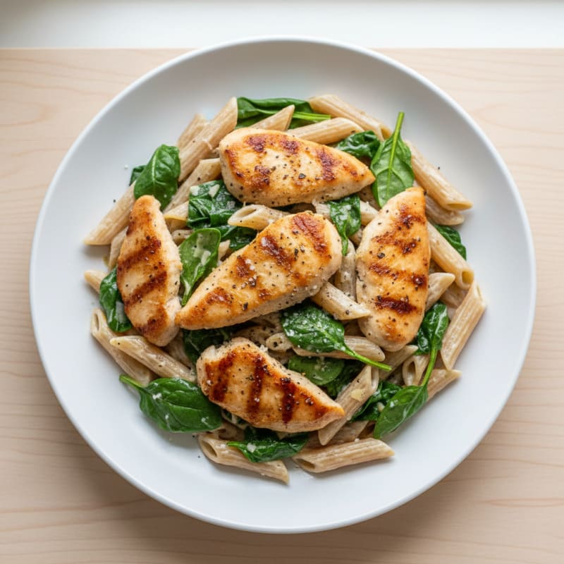 Garlic Parmesan Chicken Alfredo Pasta