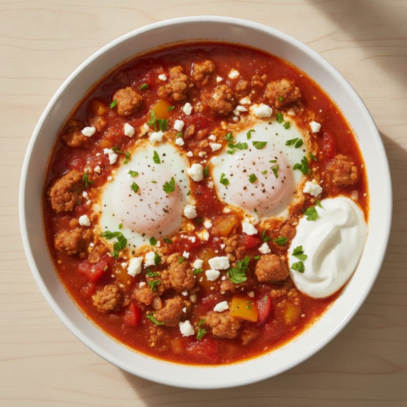 High-Protein Authentic Shakshuka