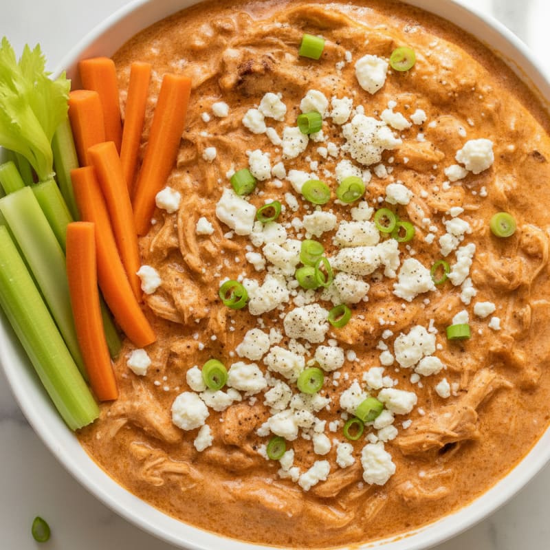 Clean Buffalo Chicken Dip