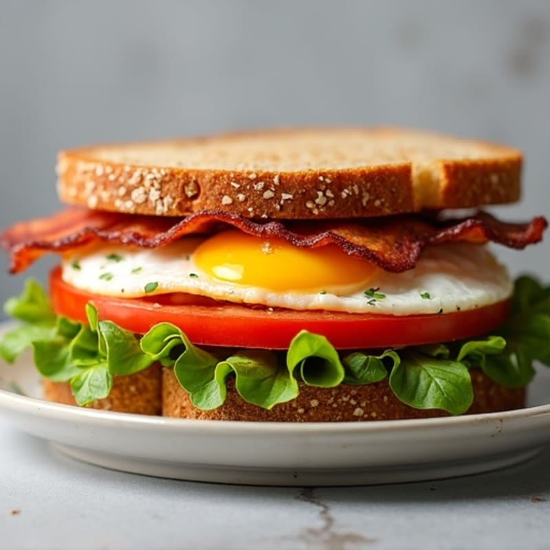Avocado, Crispy Bacon, and Fresh Tomato Sandwich
