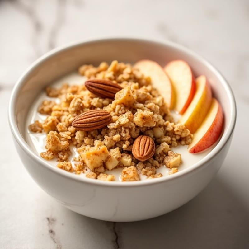 Healthy Apple Crumble Yogurt Bowl