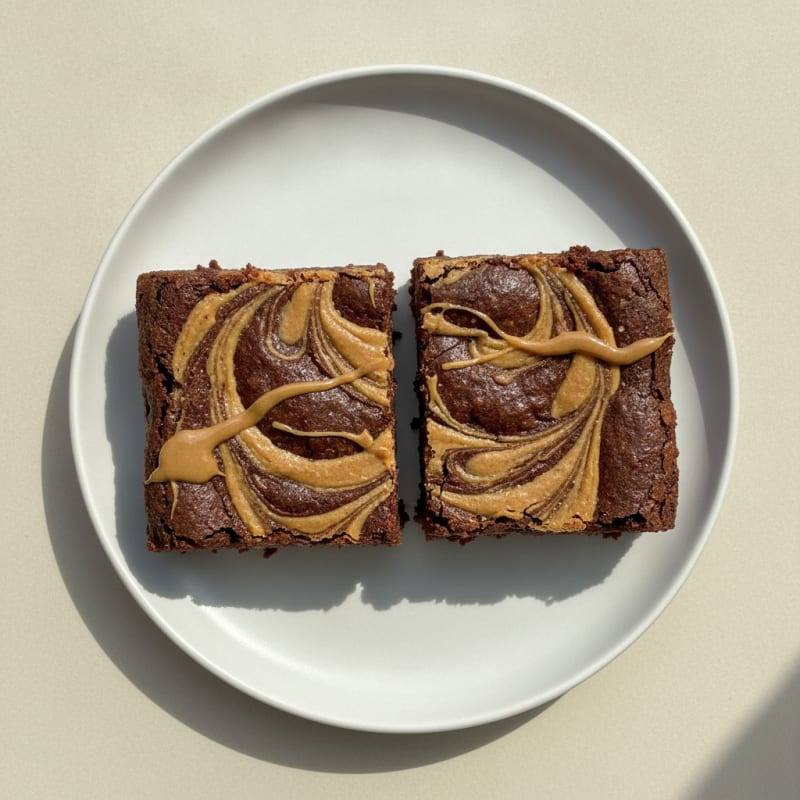 Peanut Butter Swirl Brownies