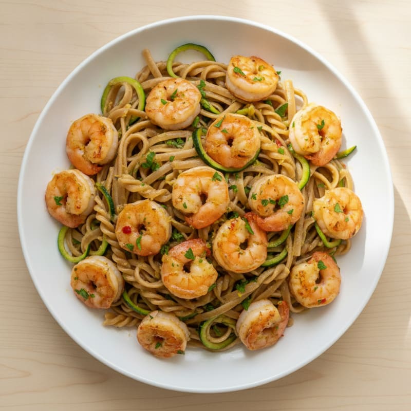 Garlic Butter Shrimp Scampi with Linguine