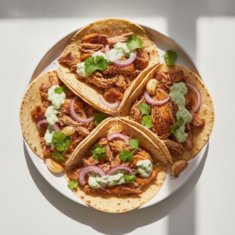 Slow-Cooked Pork Carnitas Tacos