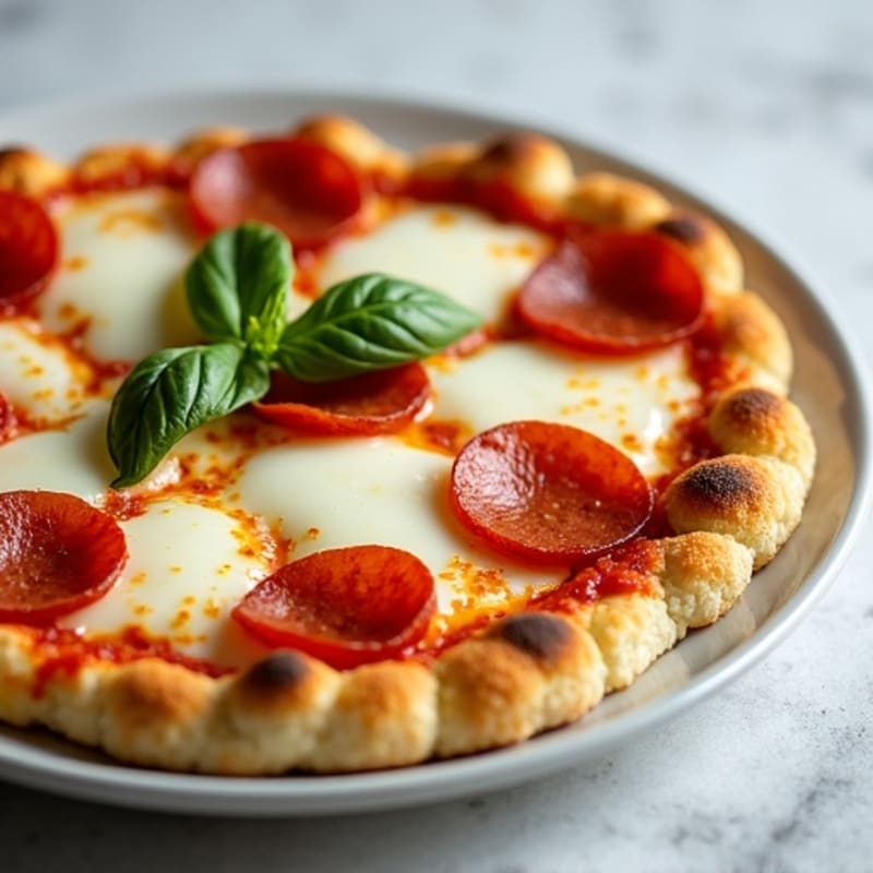 Cauliflower Crust Pizza with Turkey Pepperoni