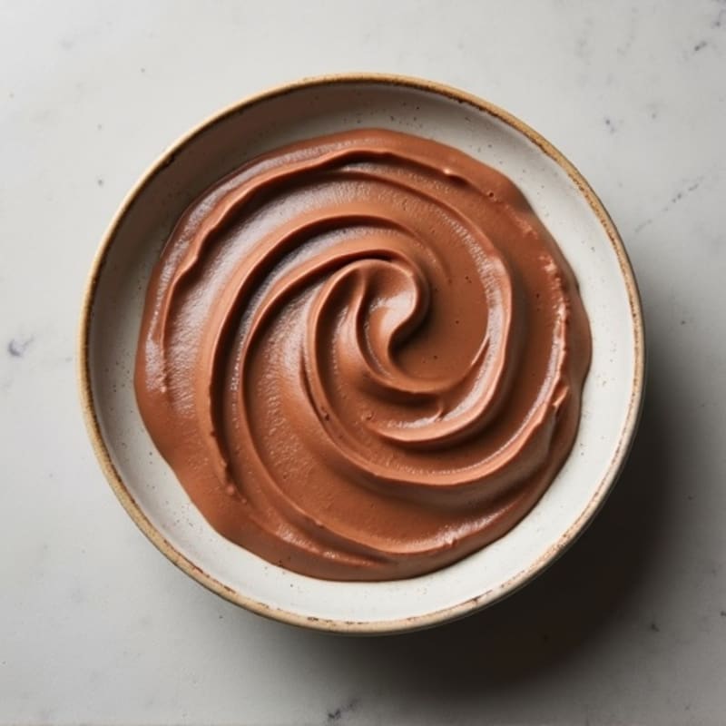Silky Chocolate Protein Pudding with Almond Butter Swirl
