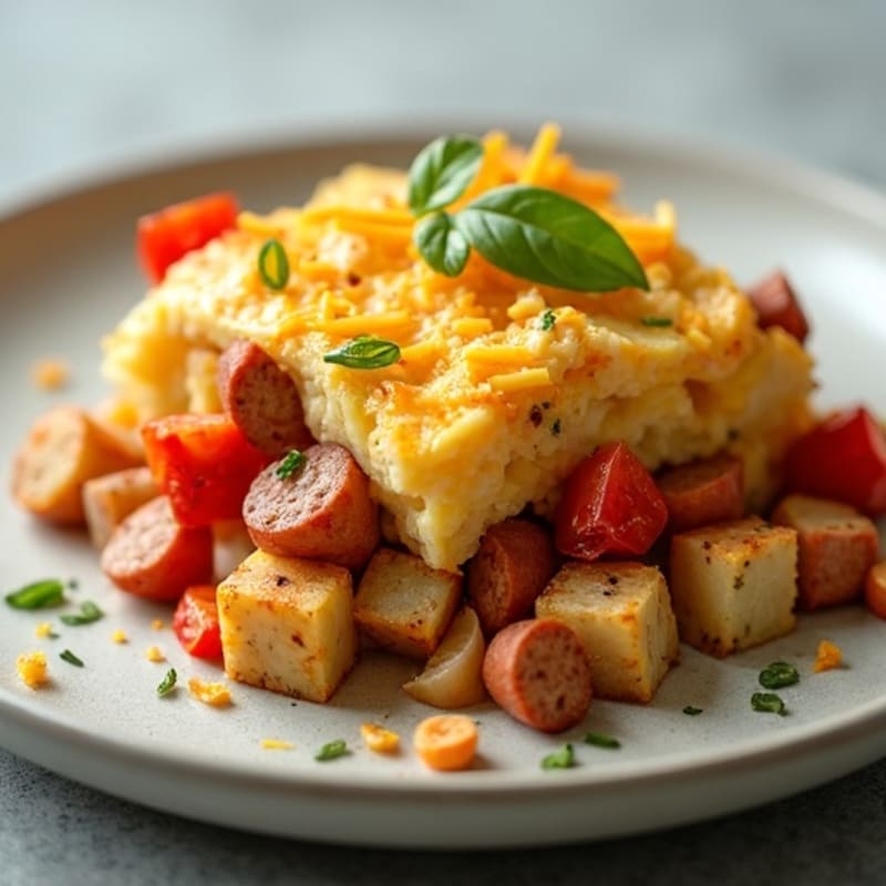 Savory Sausage and Roasted Potato Casserole