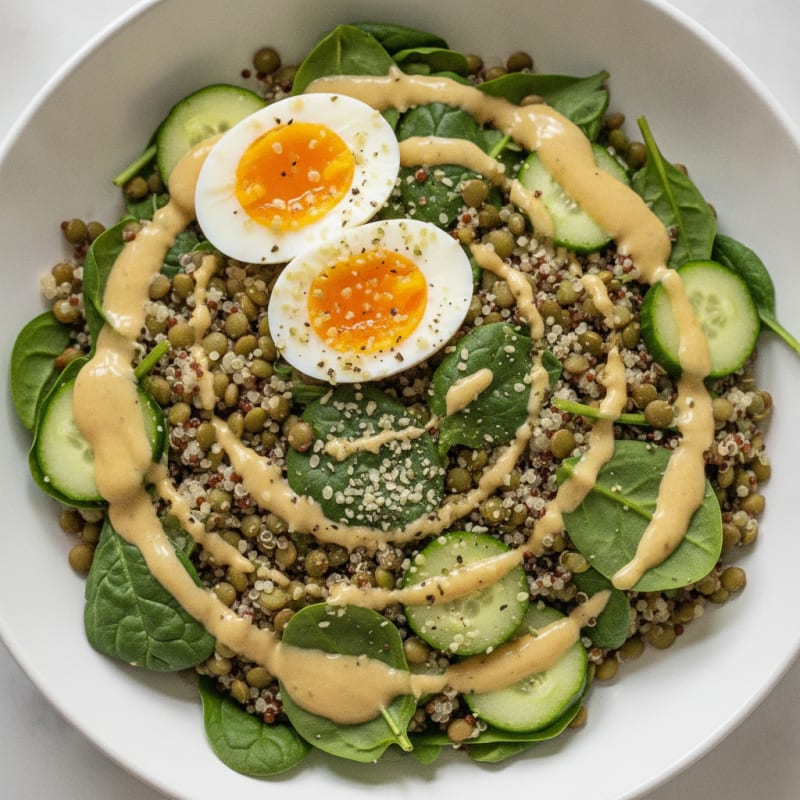 Lentil and Quinoa Power Bowl