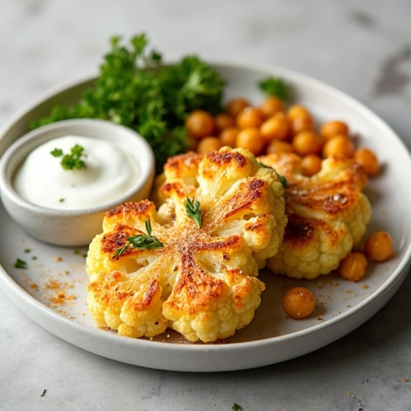 Crispy Parmesan-Roasted Cauliflower Steaks