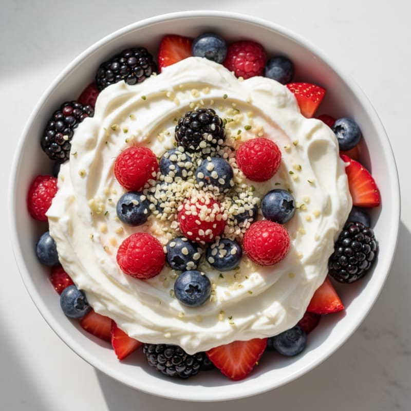 Creamy Greek Yogurt Protein Parfait with Mixed Berries
