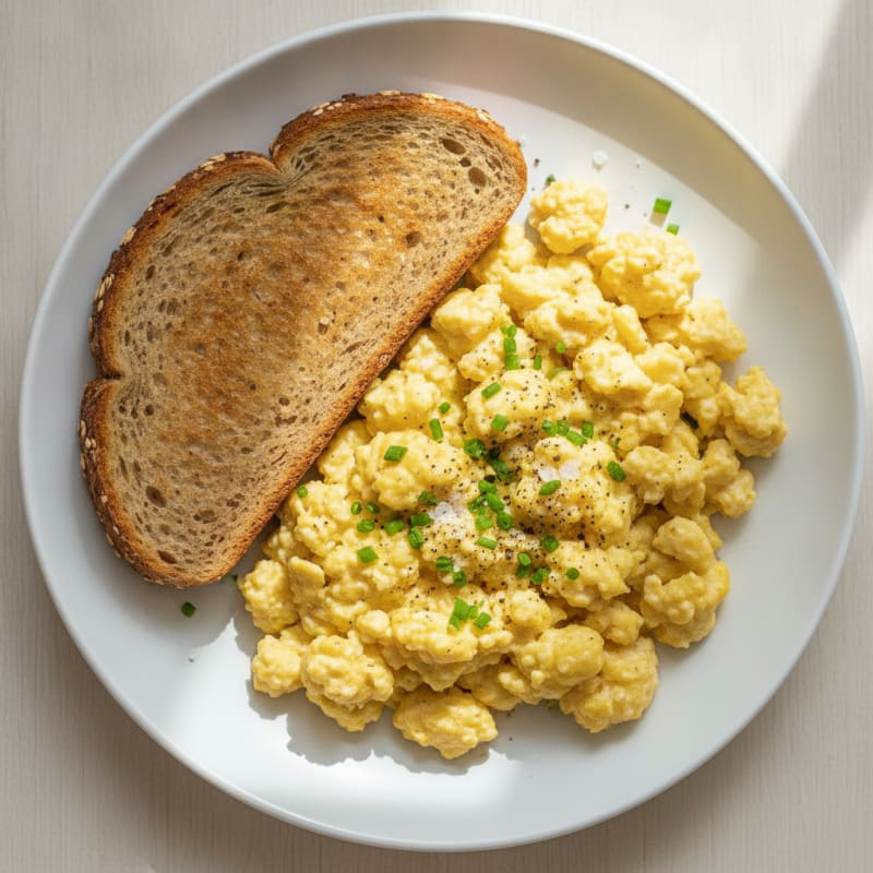 High-Protein Cottage Cheese Scrambled Eggs
