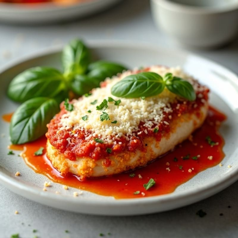 Crispy Baked Chicken Parmesan with Fresh Herbs