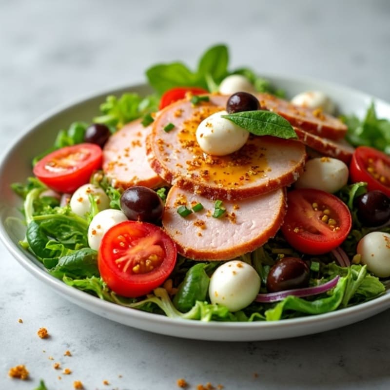 Chopped Italian-Style Deli Salad with Zesty Herb Vinaigrette