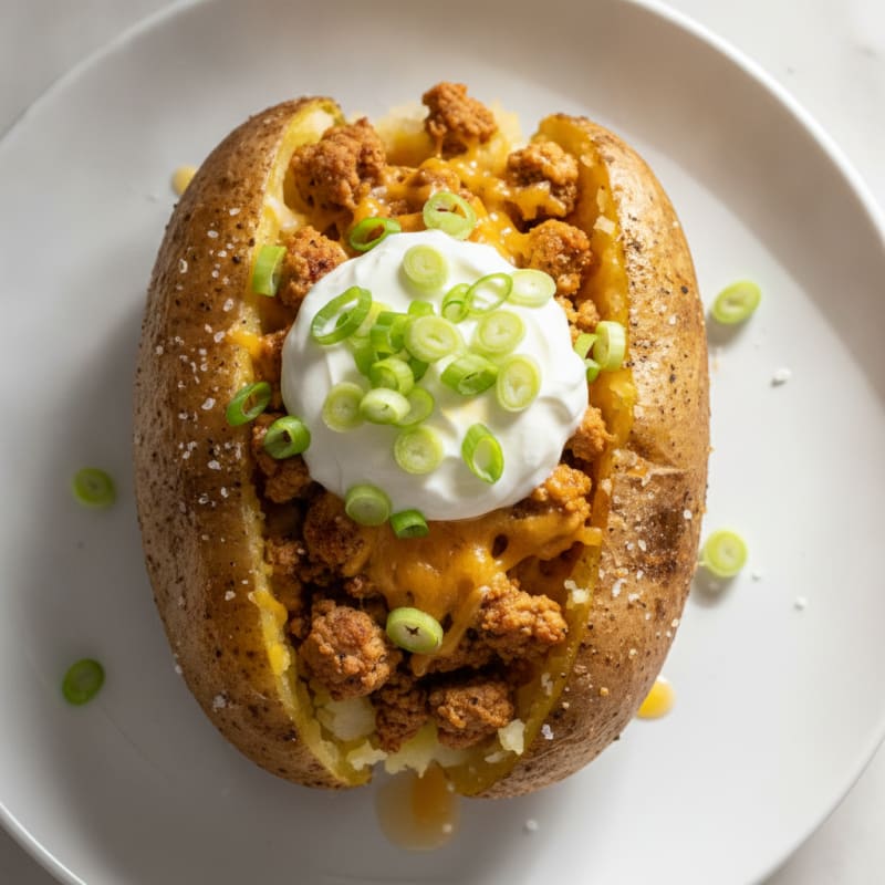 Loaded Russet Potato with Savory Toppings
