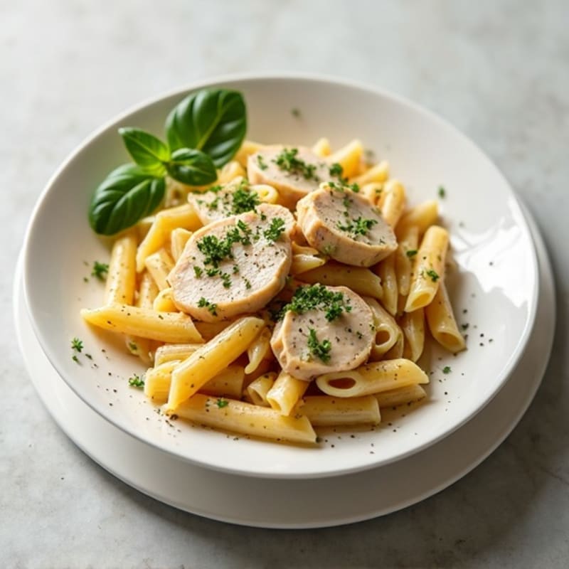 Creamy Garlic Chicken Pasta with Fresh Herbs