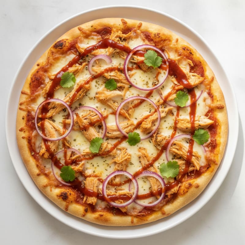 High-Protein BBQ Chicken Pizza