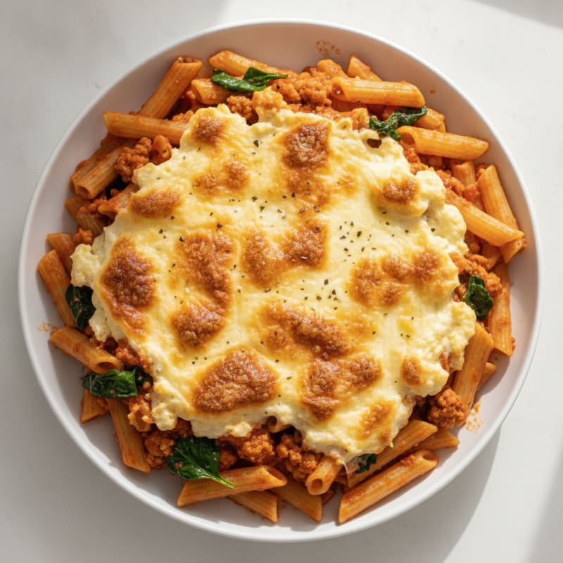 Classic Baked Ziti with Ricotta