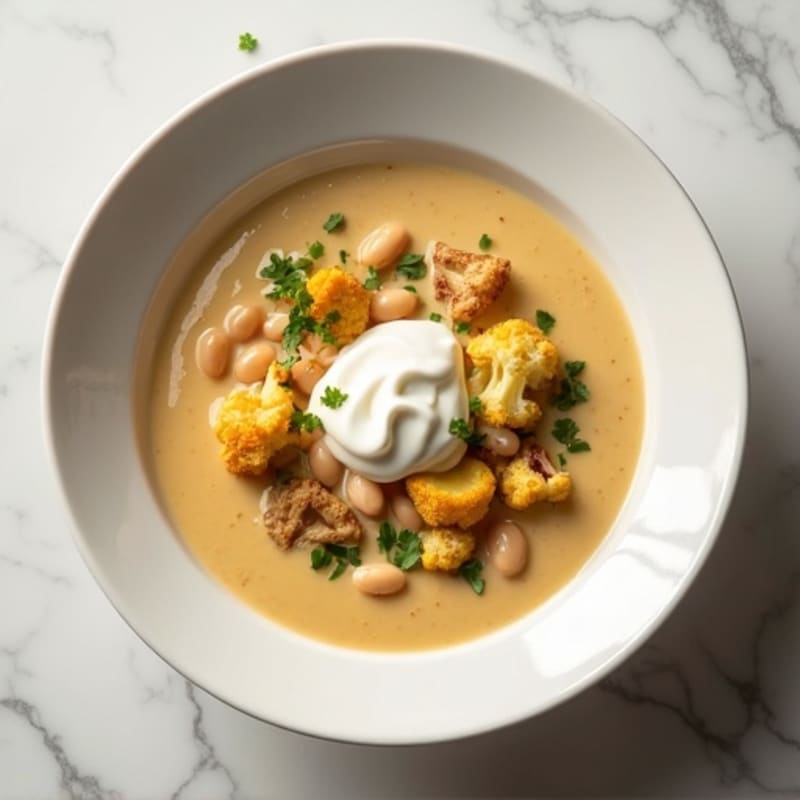Creamy Roasted Cauliflower Potato Soup