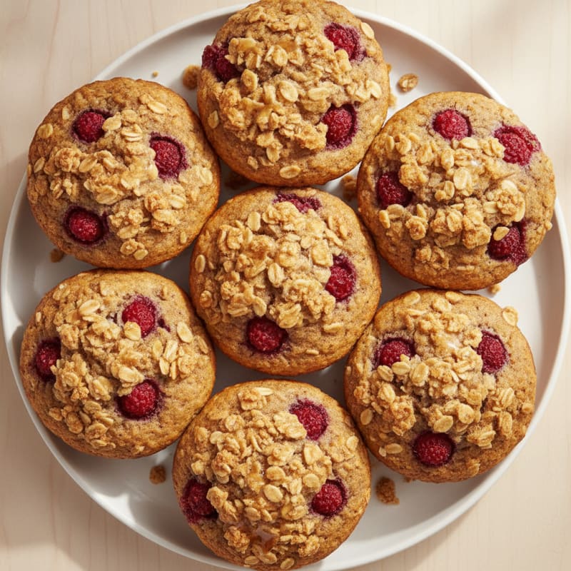 Baked Raspberry Streusel Muffins