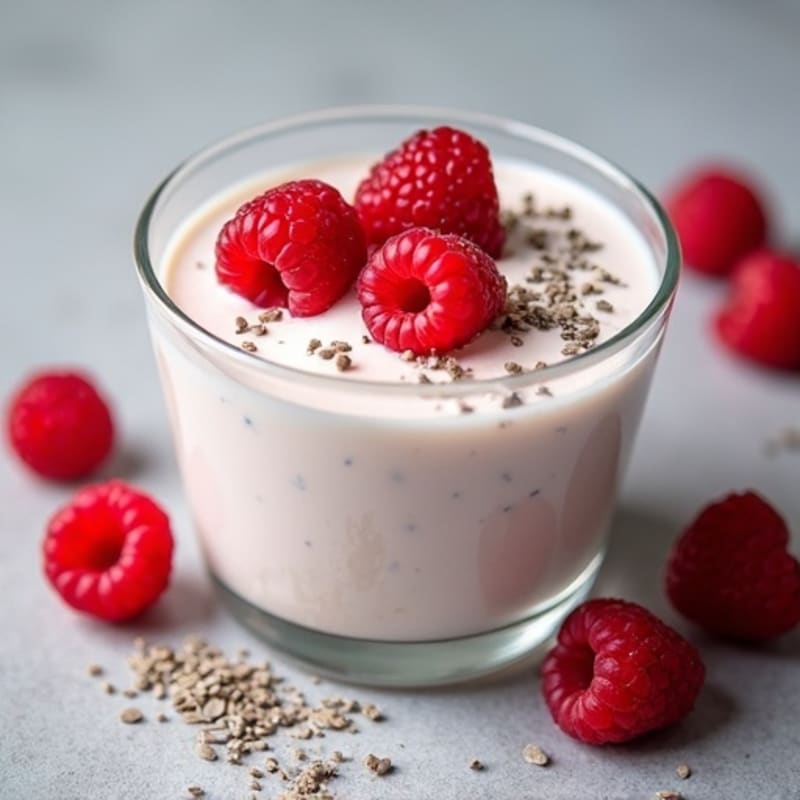 Protein-Packed Greek Yogurt Mousse with Fresh Raspberries
