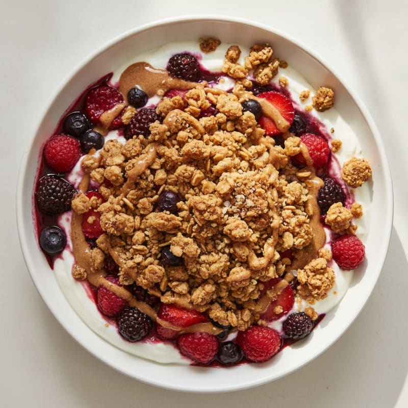 High-Protein Berry Oat Crumble