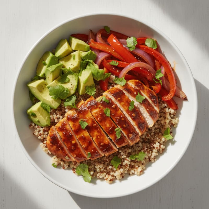 Honey-Chipotle Chicken and Avocado Bowl