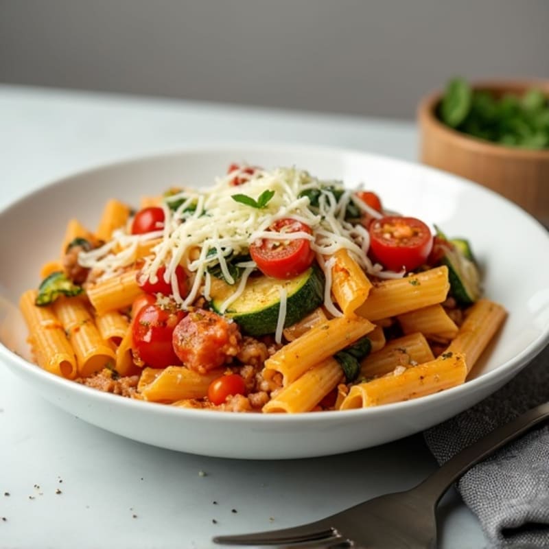 Protein-Packed Turkey and Veggie Baked Ziti
