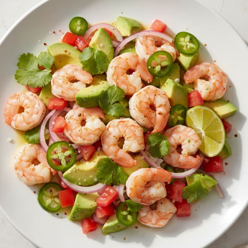 Zesty Chili-Lime Shrimp Ceviche with Avocado