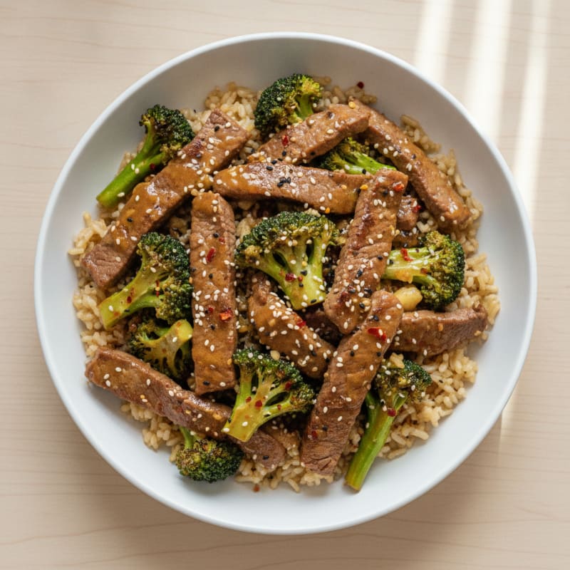 Sesame Beef & Broccoli Stir-Fry