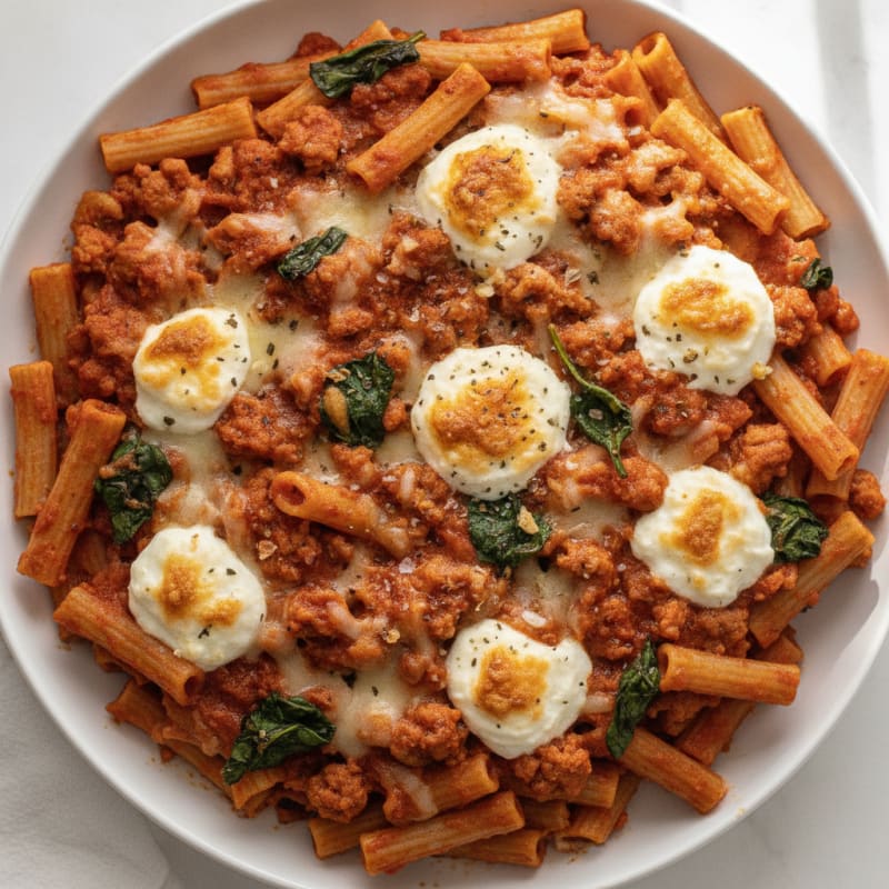 Classic Baked Ziti with Ricotta
