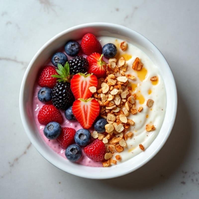 Protein-Packed Berry Skyr Bowl with Honey Almond Crunch