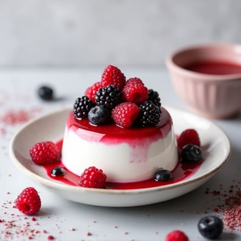 Silky Greek Yogurt Protein Mousse with Berries