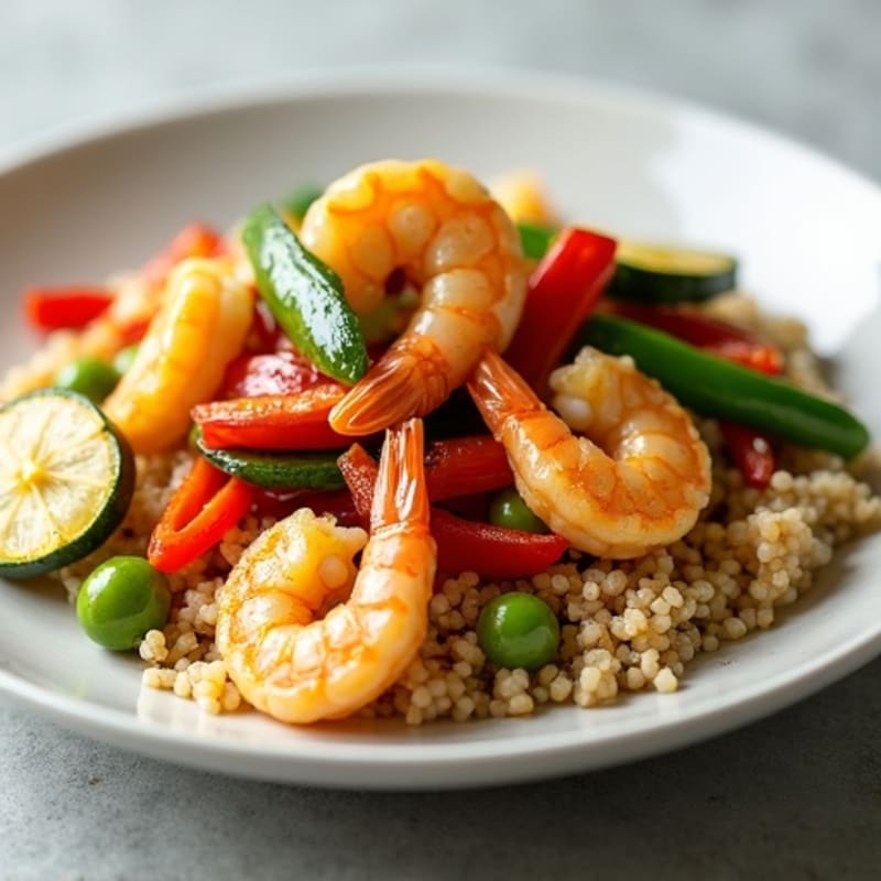 Garlic Shrimp Stir-Fry with Mixed Vegetables