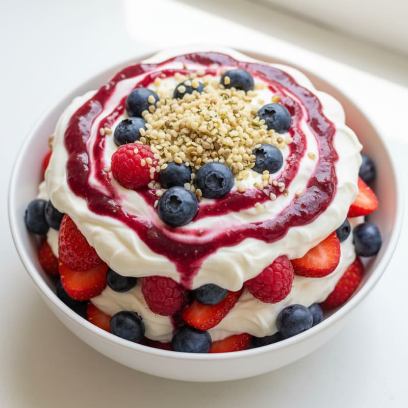 Creamy Greek Yogurt Protein Parfait with Mixed Berries