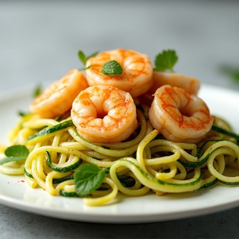 Garlic Butter Shrimp Zucchini Noodles