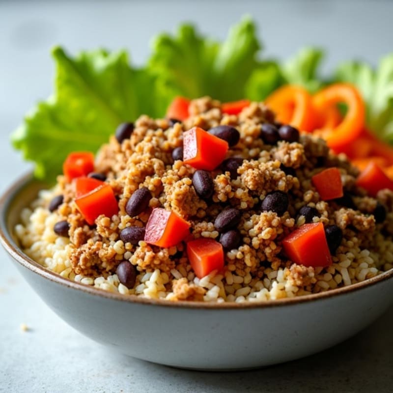 Lean Ground Turkey Taco Bowl