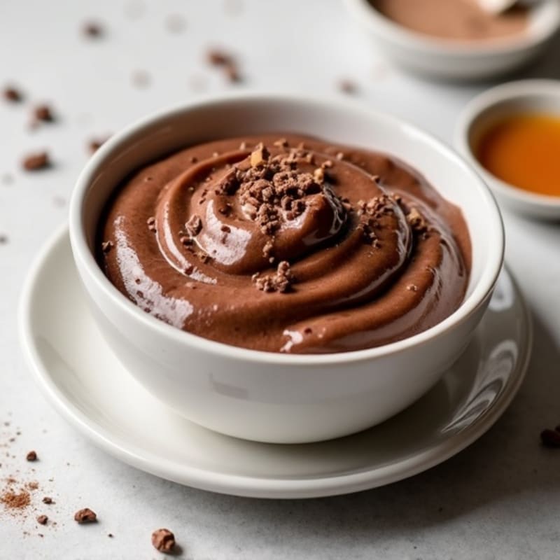 Silky Chocolate Protein Pudding with Greek Yogurt