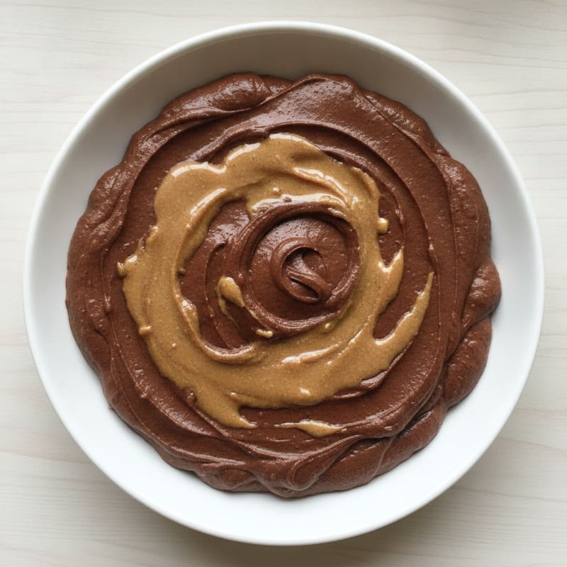 Silky Chocolate Protein Pudding with Almond Butter Swirl
