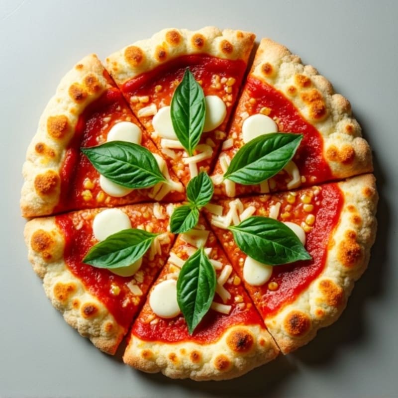 Crispy Cauliflower Crust Pizza with Fresh Herbs