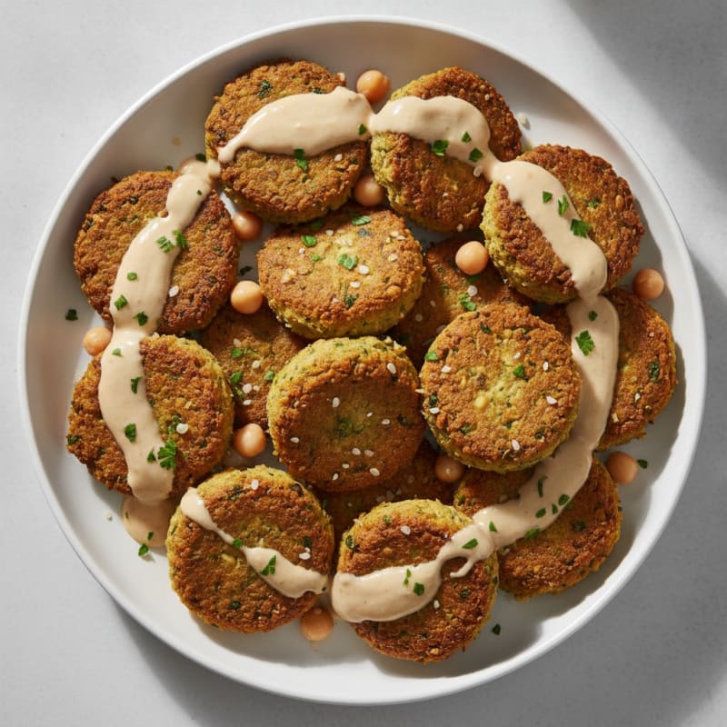 Crispy Falafel with Tahini