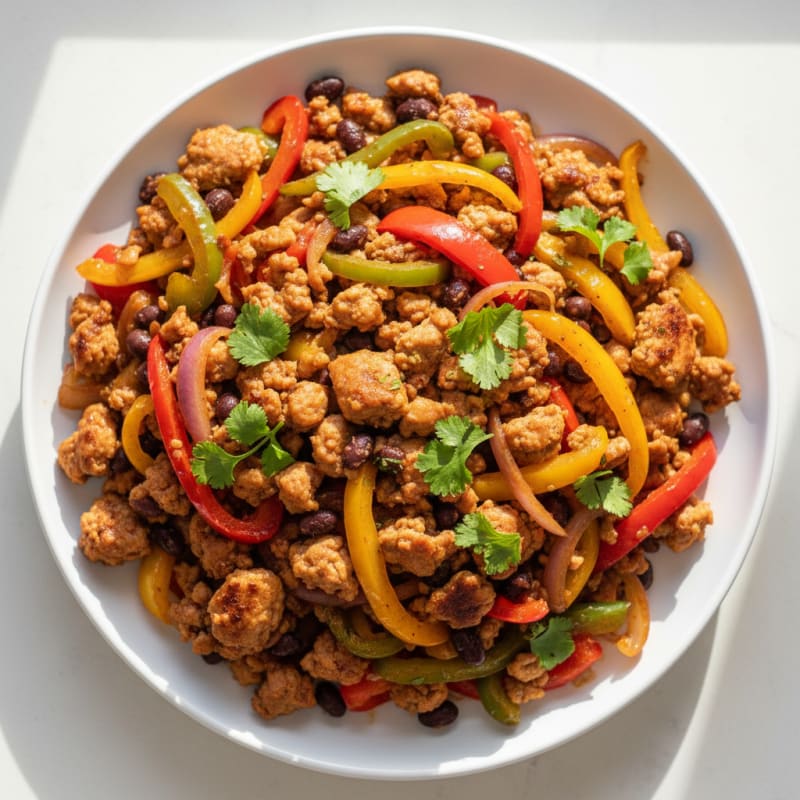 Zesty Turkey and Bell Pepper Skillet