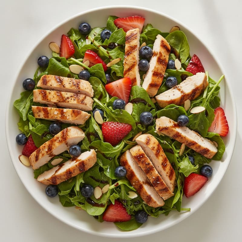 Chicken and Berry Salad with Vinaigrette