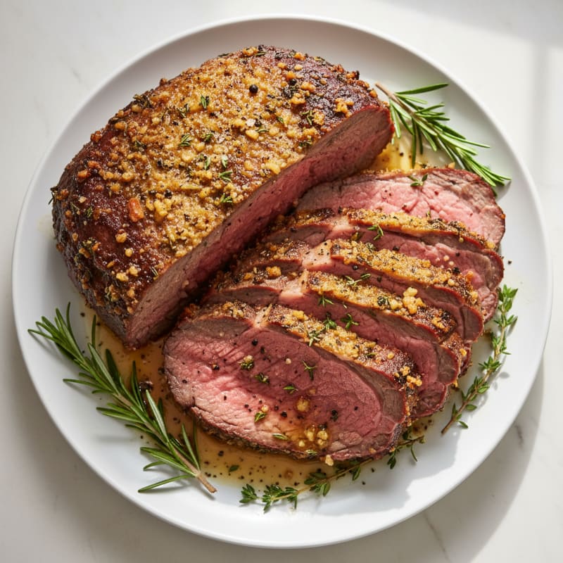 Garlic-Herb Crusted Prime Rib