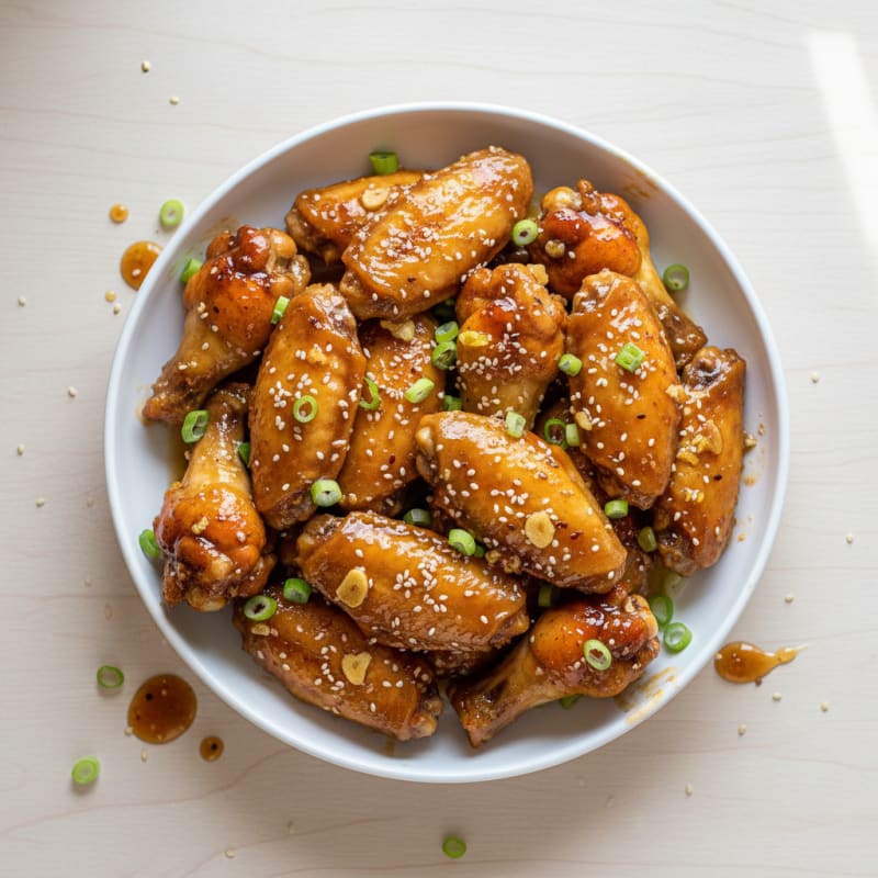 Baked Gluten-Free Chicken Wings with Honey-Garlic Glaze