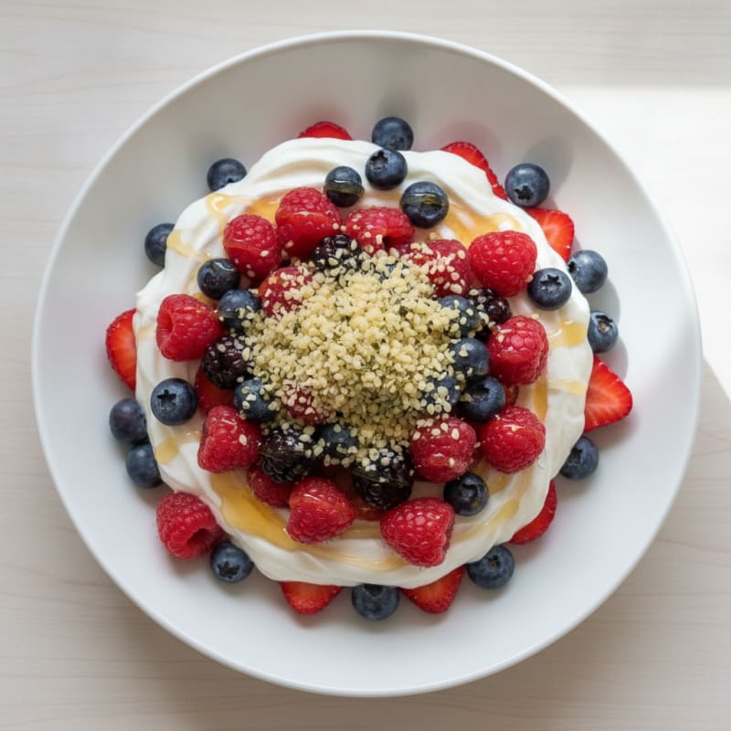 Creamy Greek Yogurt Protein Parfait with Mixed Berries