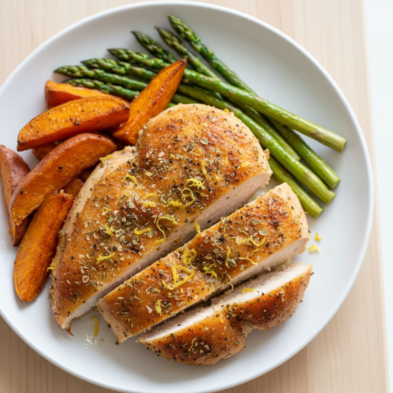 Crispy Lemon-Herb Roasted Chicken