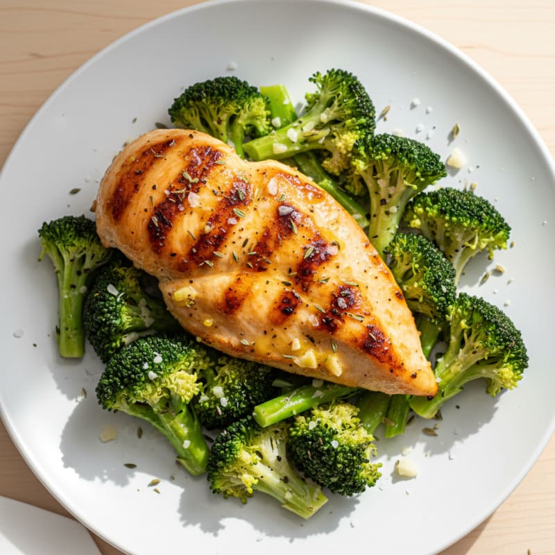 Lemon-Herb Roasted Chicken and Broccoli