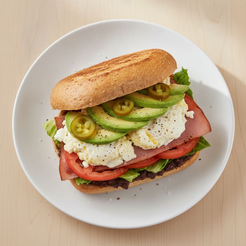 Mexican Ham and Egg Torta